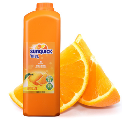 新的浓缩橙汁2LSunquick新的浓缩果汁一瓶冲调20升 原汁含量超50%