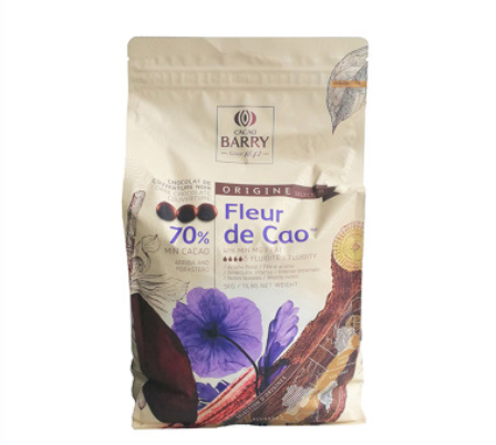 法国 可可百利 Cacaobarry 黑巧克力纽扣 可可含量70% 5kg原装
