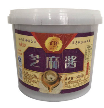 经济大桶装纯芝麻酱10斤5000G火锅餐饮蘸味酱石磨芝麻酱商用