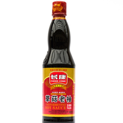 长康500ML草菇老抽厂家直销 调炒菜红烧爆炒上色红烧酱油