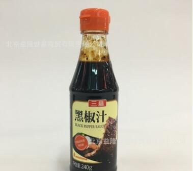 三岛食品 黑椒汁240g 牛排酱黑胡椒酱