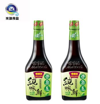 味事达纯味鲜760ml*12瓶 减盐配方凉拌蘸料佐餐酱油