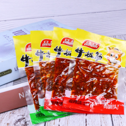 品品牛板筋爽口薄片40g麻辣烧烤红烧3味可选休闲小吃零食成都特产