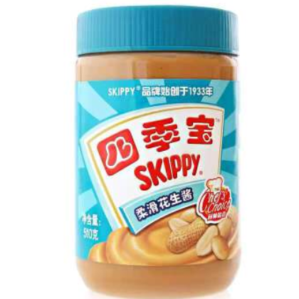 四季宝柔滑花生酱颗粒花生酱340g/510g/1000g 面包酱火锅蘸酱即食