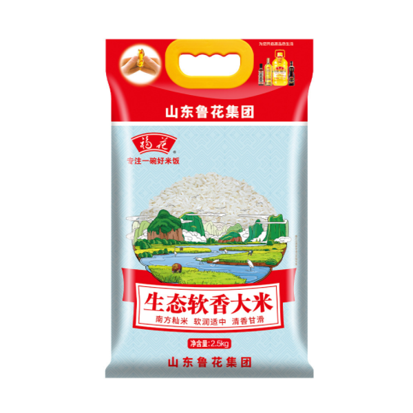 鲁花福花农场生态大米5kg软香糯多省市包邮新年团购