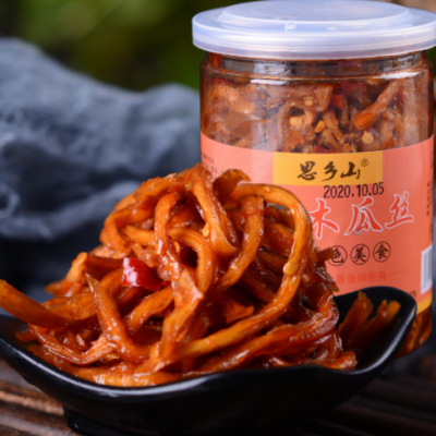 思乡山木瓜丝280g*1瓶装香辣脆爽下饭菜农家咸腌菜木瓜丝