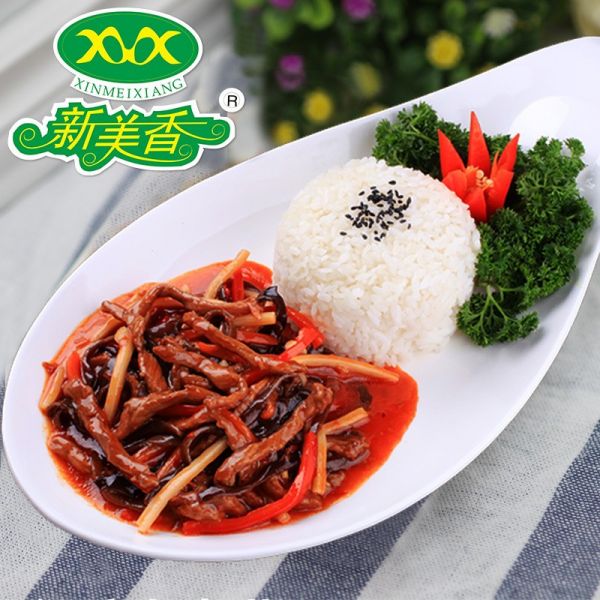 新美香预制菜鱼香肉丝170克商用外卖速食冷冻菜肴快餐料理包批发