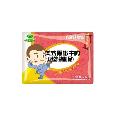 新美香料理包商用美式黑椒牛肉200g速食半成品快餐盖浇饭调理包