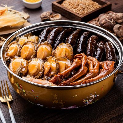 五斤大盆菜送礼佛跳墙加热即食海参鲍鱼酒店海鲜水产鲜活大盆菜