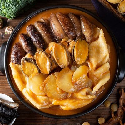 鲍鱼海鲜大盆菜礼品金玉满堂2.5Kg花胶海参佛跳墙加热酒店批发