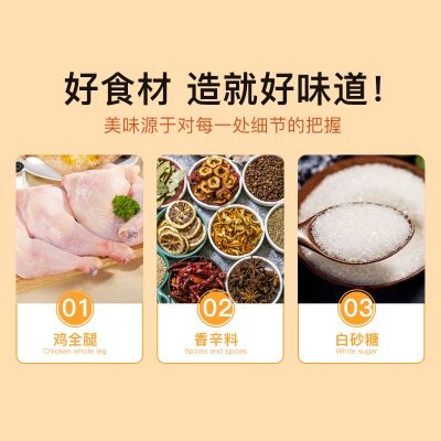 奥尔良烤全腿手枪腿大鸡腿冷冻半成品便利店微波鸡腿外卖鸡腿饭